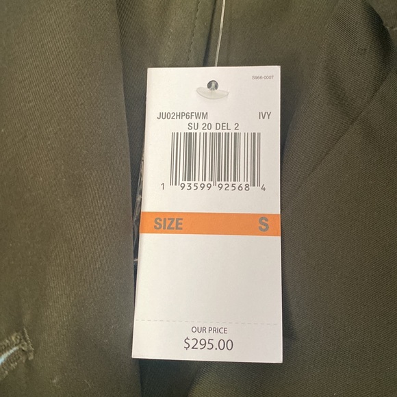 Michael Kors Military Green long trench coat Sz S NEW - Picture 8 of 13